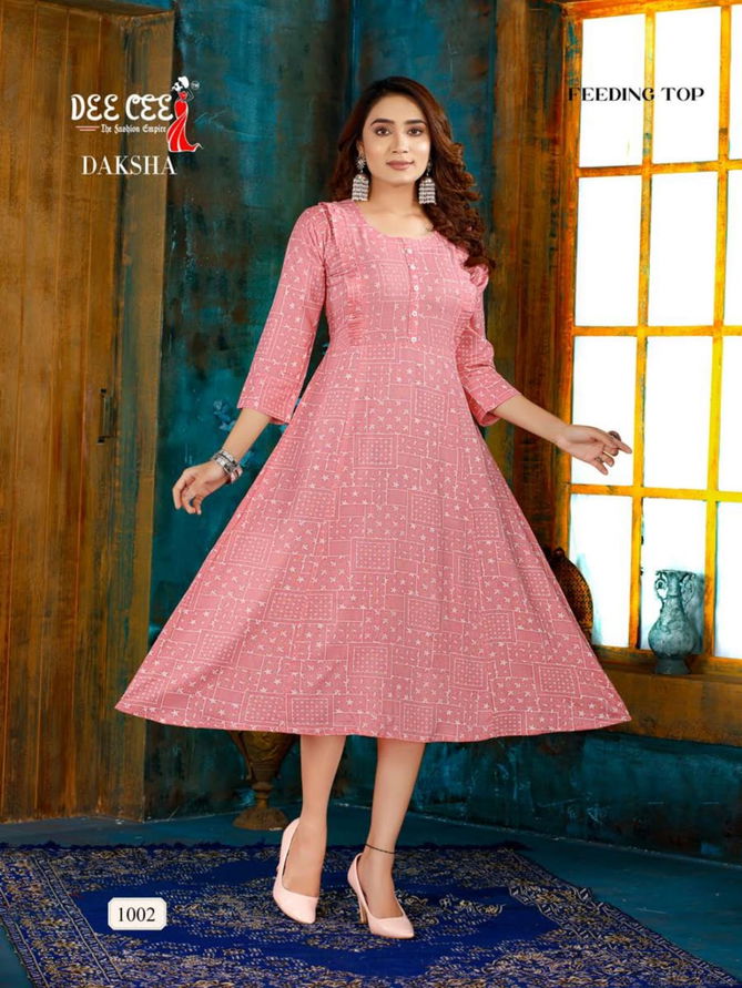 DeeCee Kurti Daksha Regular Wear Designer Wholesale Anarkali Kurtis
